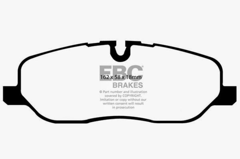EBC DP61541 05-10 Land Rover LR3 4.4 Greenstuff Front Brake Pads