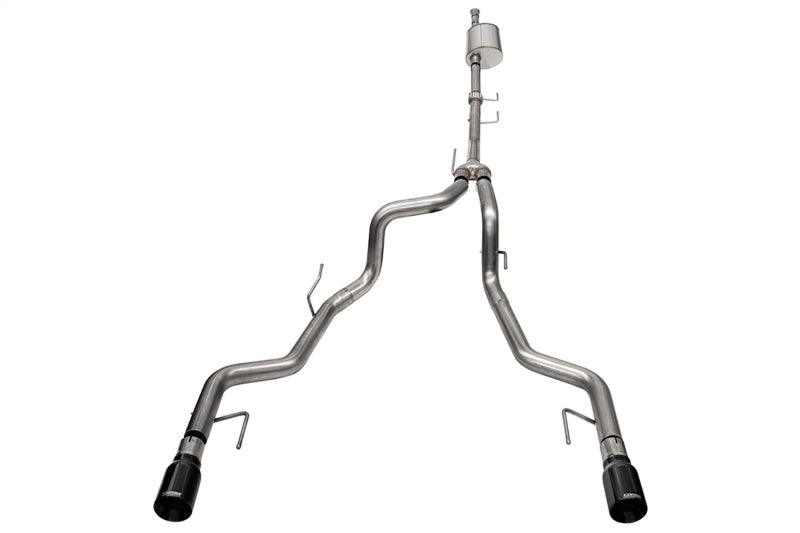 CORSA Performance 21185BLK Corsa 2021-2024 2023 Ford F-150 SuperCrew/5.5ft Bed 3.5L V6 Sport Cat-Back Dual Rear Exit-Black PVD