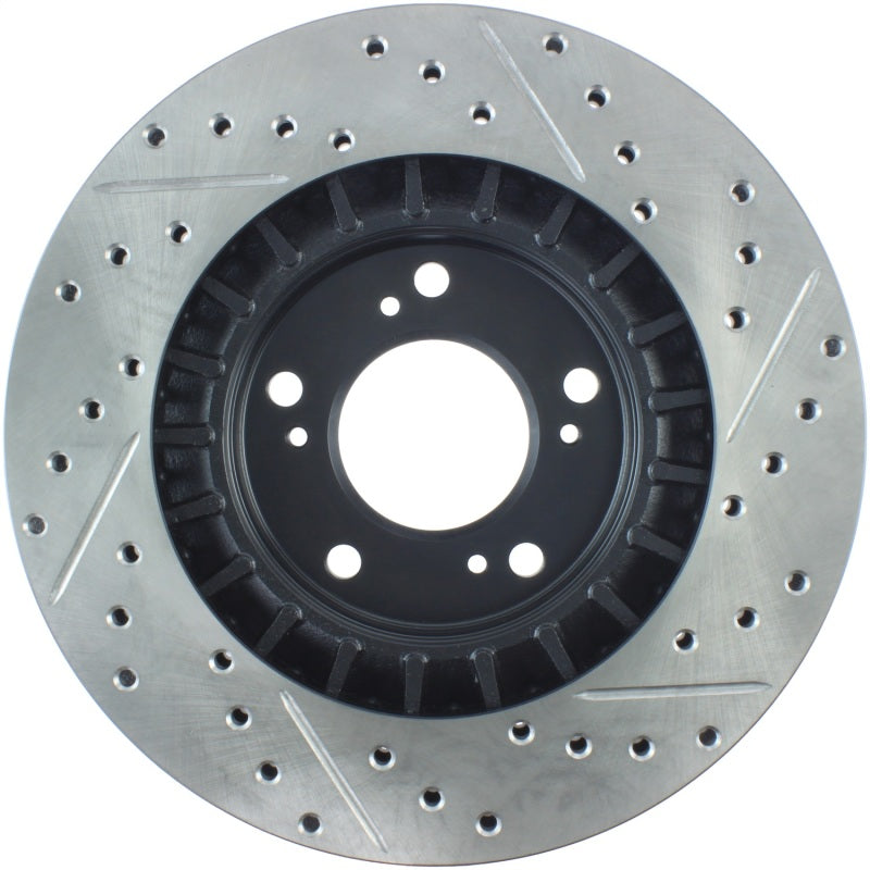 Stoptech 127.40048R StopTech 00-09 S2000 Slotted & Drilled Right Front Rotor