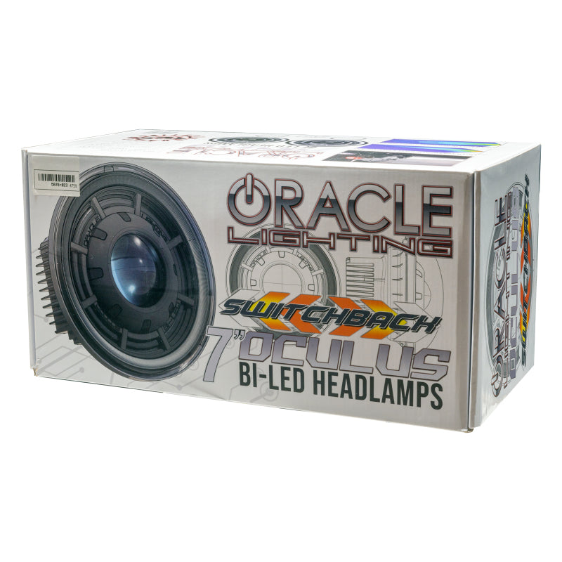 ORACLE Lighting 5876-023 0718 Jeep Wrangler JK Oculus 7in Switchback BiLED Projector Headlights SEE WARRANTY