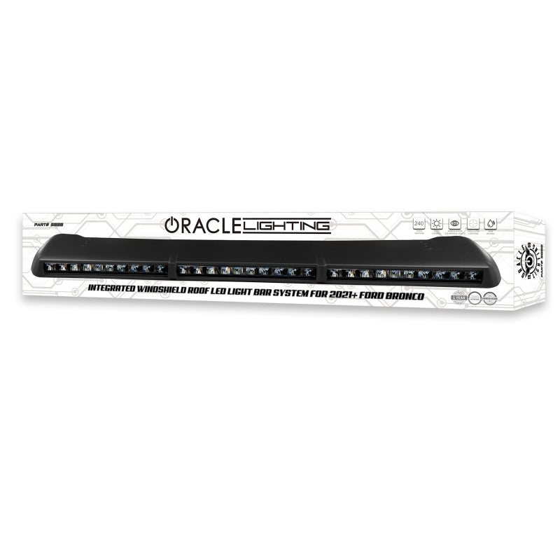 ORACLE Lighting 5888-023 Oracle 2021+ Ford Bronco Integrated Windshield Roof LED Light Bar System SEE WARRANTY