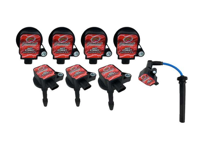 Granatelli Motor Sports 28-1818HS Granatelli 18-23 Ford 5.0L 4V Hot Street Coil-On-Plug Wire Conn Kit w/Coil Packs (50K Volts)