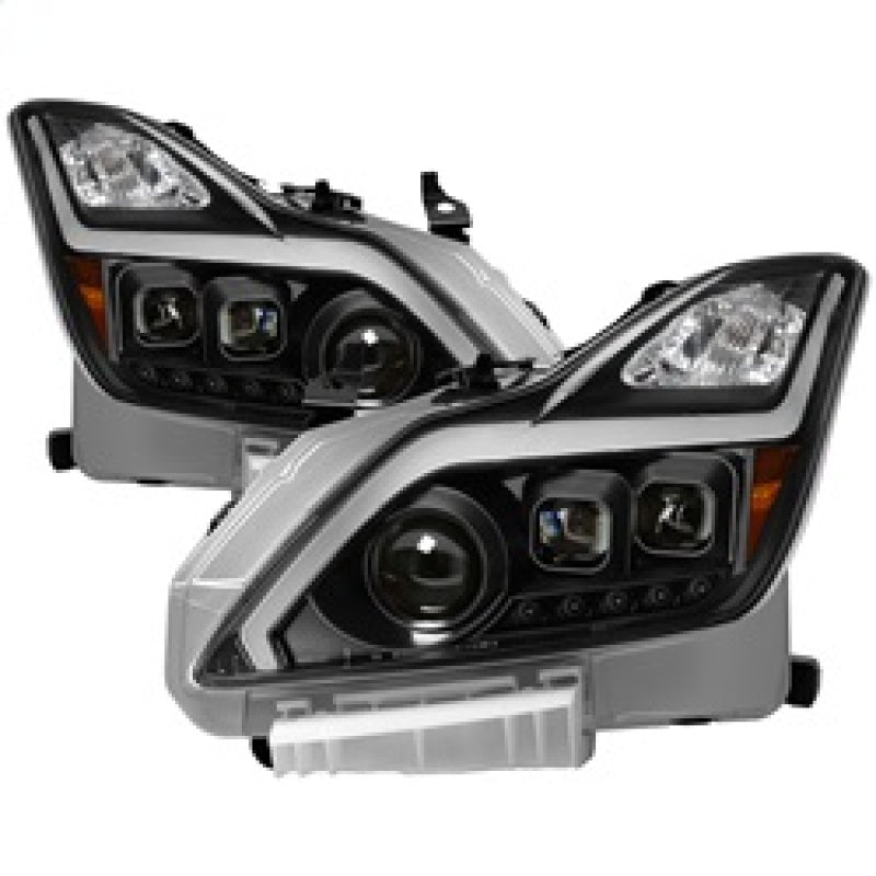 SPYDER 9039331 xTune Infiniti G37 Coupe (non-AFS) 08-15 Projector Headlights - Black PRO-JH-IG3708-2D-LB-BK
