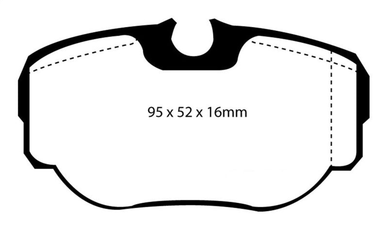 EBC DP61038 99-03 Land Rover Discovery (Series 2) 4.0 Greenstuff Rear Brake Pads