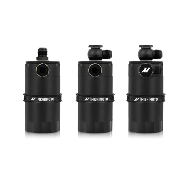 Mishimoto MMBCC-UNI-BK Universal Baffled Oil Catch Can - Black
