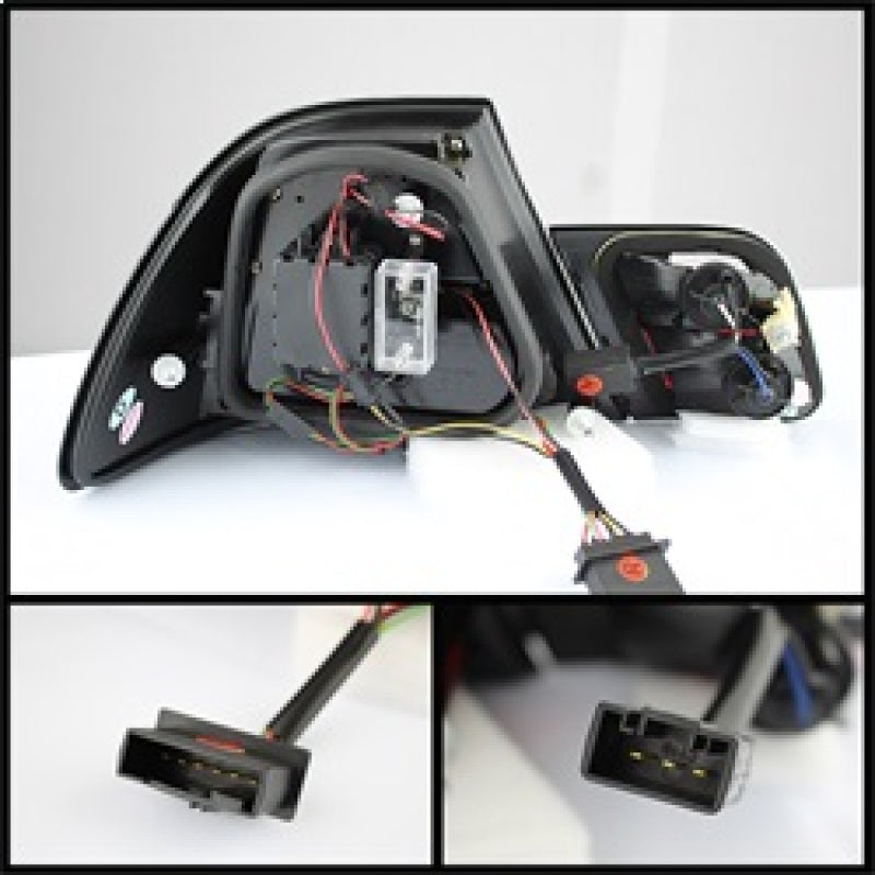 SPYDER 5073815 Spyder BMW E46 00-03 2Dr Coupe Light Bar LED Tail Lights Blk ALT-YD-BE4600-LBLED-BK