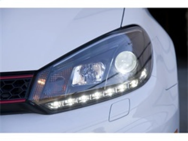 SPYDER 5012111 Spyder Volkswagen Golf/GTI 10-13 Projector Headlights Halogen Model- DRL Blk PRO-YD-VG10-DRL-BK