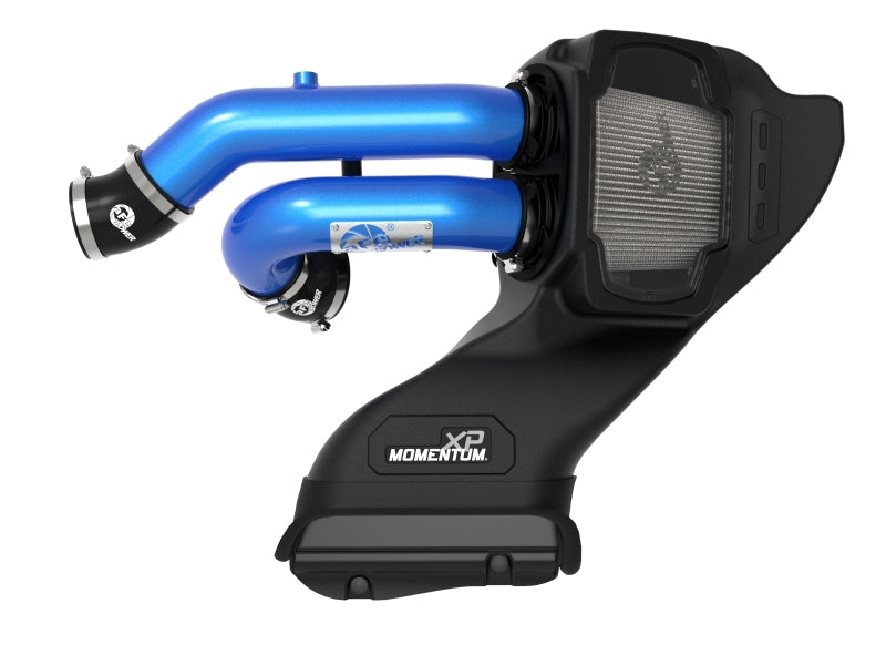 aFe 21-22 Ford F-150 Raptor V6-3.5L(tt) Momentum XP Cold Air Intake System Blue w/ Pro Dry S Filter