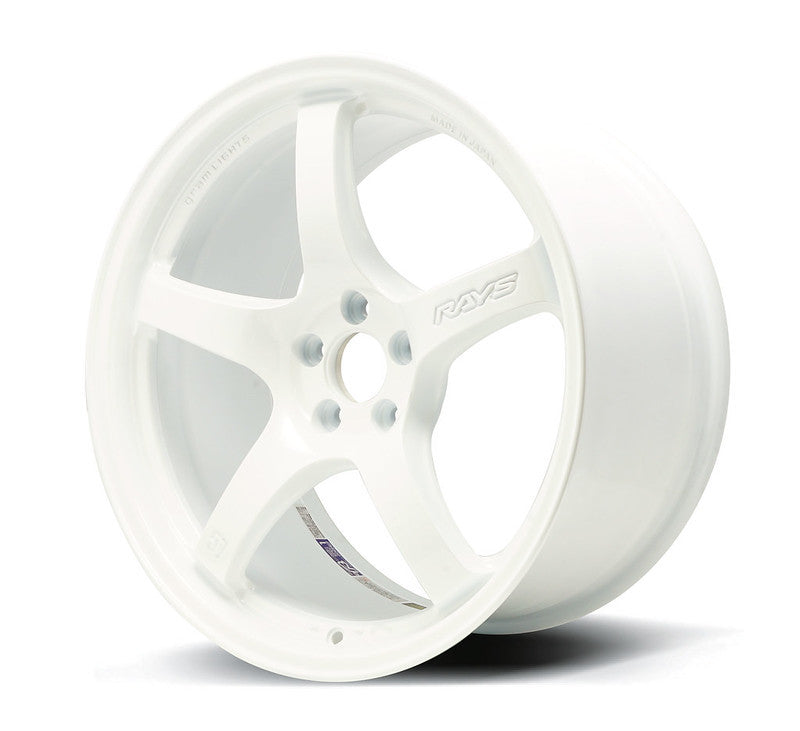 Gram Lights 57CR 18x9.5 +38 5x114.3 Ceramic White Pearl Wheel