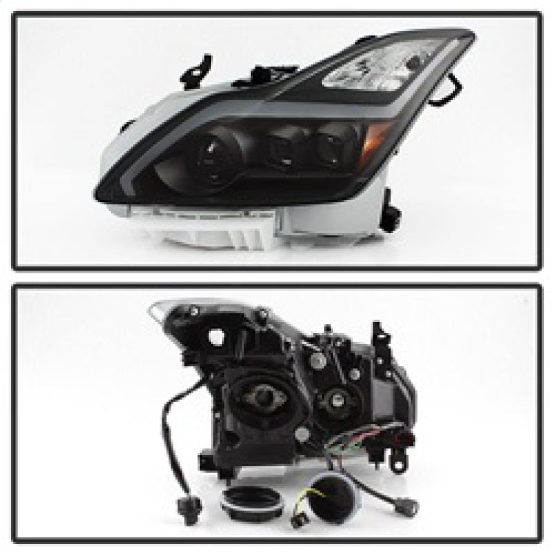 SPYDER 9039331 xTune Infiniti G37 Coupe (non-AFS) 08-15 Projector Headlights - Black PRO-JH-IG3708-2D-LB-BK