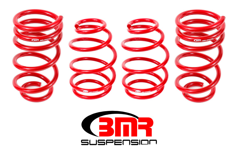 BMR Suspension SP025R BMR 10-15 5th Gen Camaro V8 Lowering Spring Kit (Set Of 4 Front) - Red