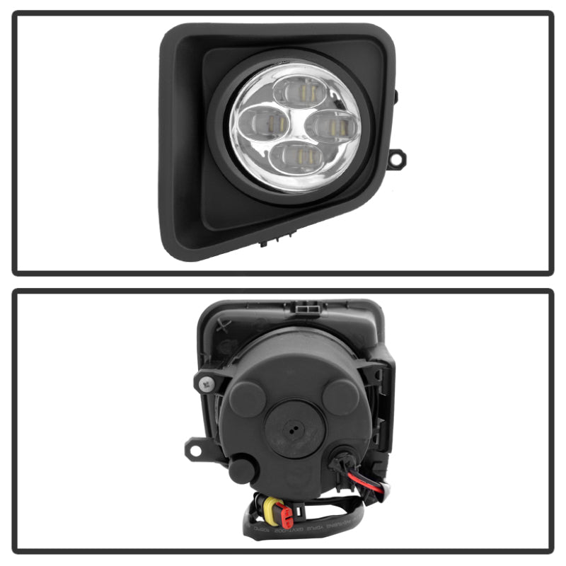 SPYDER 9031540 Spyder Toyota Tundra 2014-2016 Daytime DRL LED Running Fog Lights w/Switch Clear FL-DRL-TTU14-C