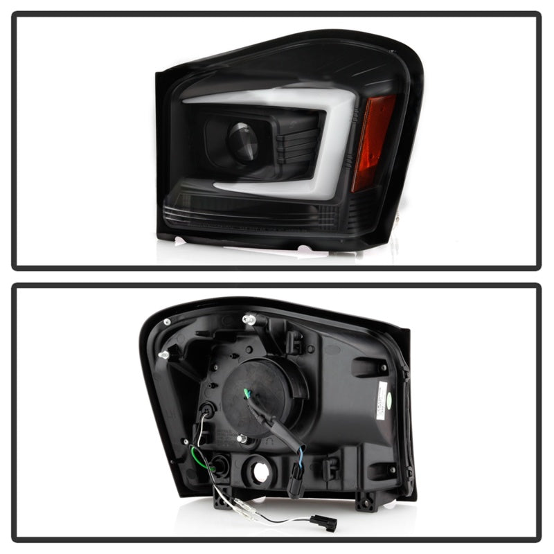 SPYDER 5086600 Spyder 04-06 Dodge Durango Projector Headlights - Black PRO-YD-DDU04-LB-BK