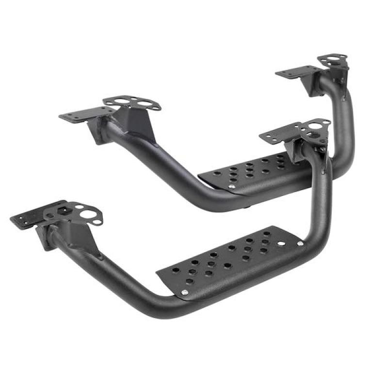 Go Rhino D6410000T Dominator Extreme D6 SideSteps - Tex Blk - 4in Drop Down Steps (Pair)