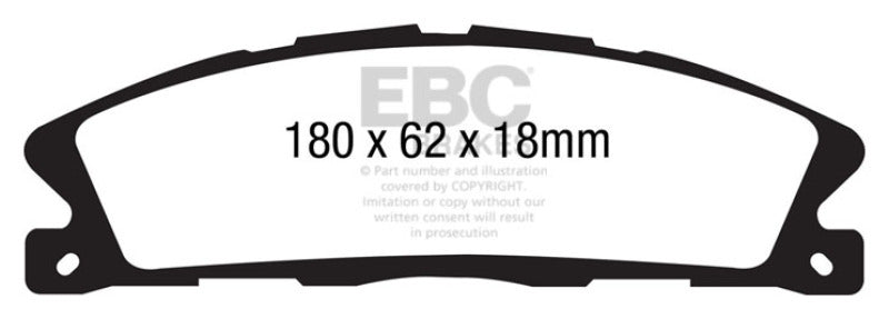 EBC DP41886R 13+ Ford Explorer 3.5 Twin Turbo 4WD Yellowstuff Front Brake Pads