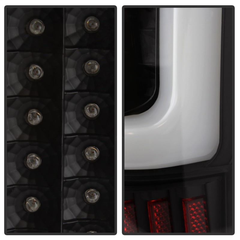 SPYDER 9038532 xTune 04-15 Nissan Titan Light Bar LED Tail Lights - Black (ALT-ON-NTI04-LBLED-BK)