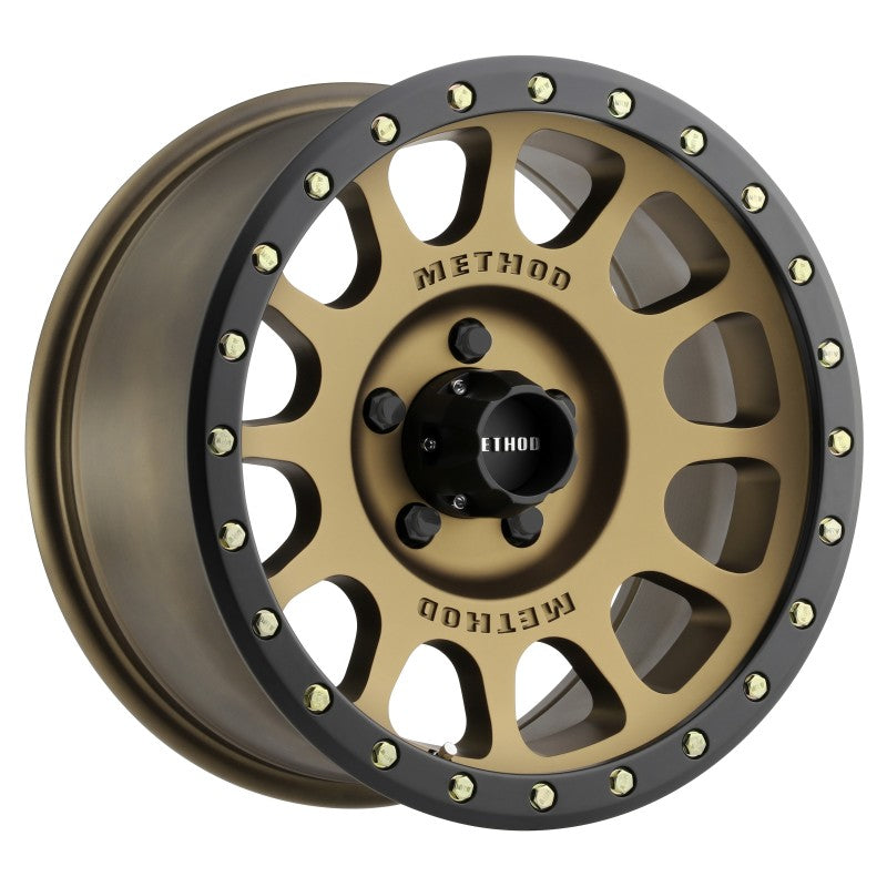 Method Wheels MR30589058900 Method MR305 NV 18x9 0mm Offset 5x150 116.5mm CB Method Bronze/Black Street Loc Wheel