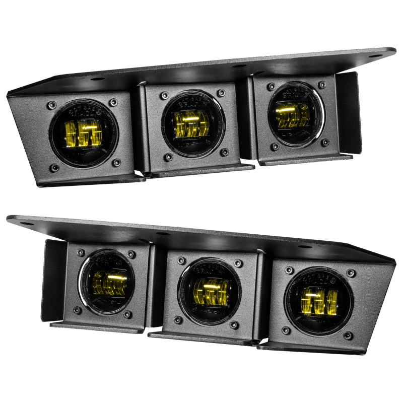 ORACLE Lighting 5890-006 21-22 Ford Bronco Triple LED Fog Light Kit for Steel Bumper - Yellow SEE WARRANTY