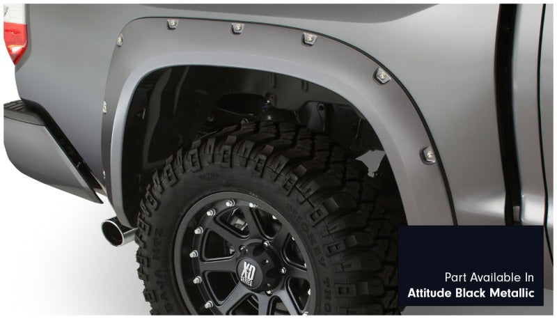 Bushwacker 30918-43 16-18 Toyota Tundra Fleetside Pocket Style Flares 4pc - Midnight Black