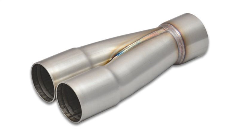 Vibrant 10351 2-1 SS Merge Collectors (1-5/8in Inlet Slipover ID 2in Outlet OD) - Sold Individually