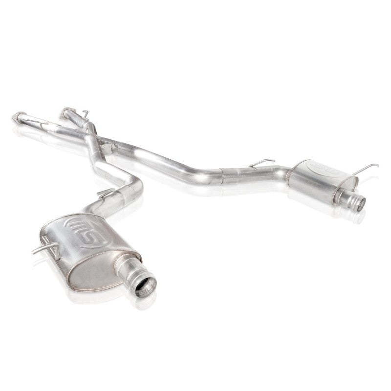 Stainless Works JEEP1862CB-S 2018 Jeep TrackHawk 6.2L 3in Catback System X-Pipe Turbo S-Tube Muffler Stock Exit