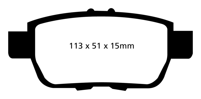 EBC DP31754C 09-14 Acura TL 3.5 Redstuff Rear Brake Pads