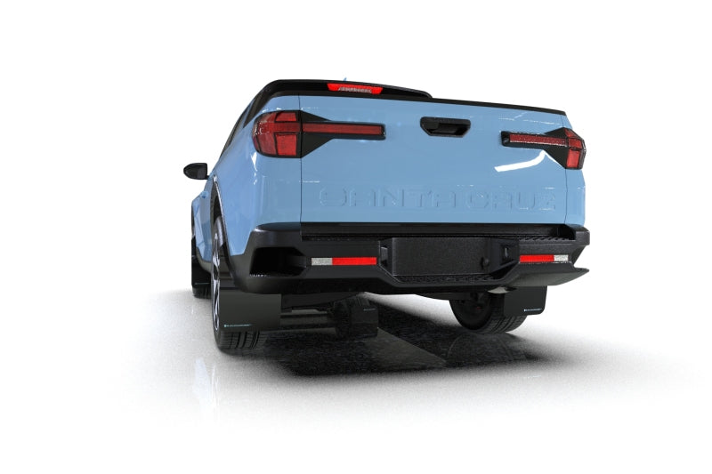 Rally Armor MF78-UR-BLK-GRY 2022 Hyundai Santa Cruz Black Mud Flap w/ Grey Logo
