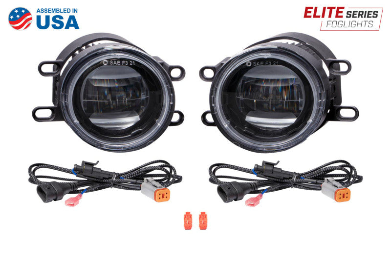 Diode Dynamics DD5137P Elite Series Type B Fog Lamps - Yellow (Pair)