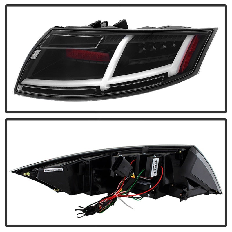 SPYDER 5081674 Spyder Audi TT 07-12 LED Tail Lights Black ALT-YD-ATT07-LED-BK