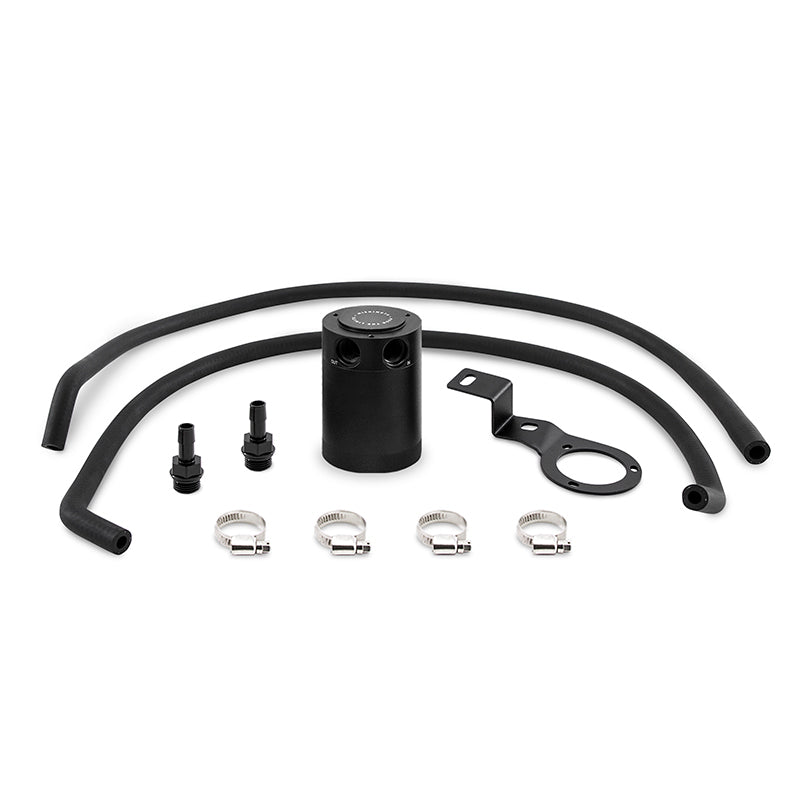 Mishimoto MMBCC-WRX-15PBE 15-16 Subaru WRX PVC Side Baffled Oil Catch Can - Black