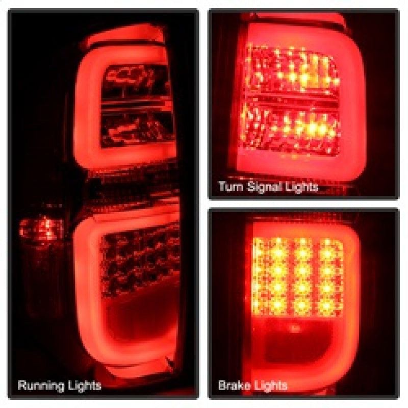 SPYDER 5080189 Spyder Toyota Tundra 2014-2016 Light Bar LED Tail Lights Red Smoke ALT-YD-TTU14-LED-RS