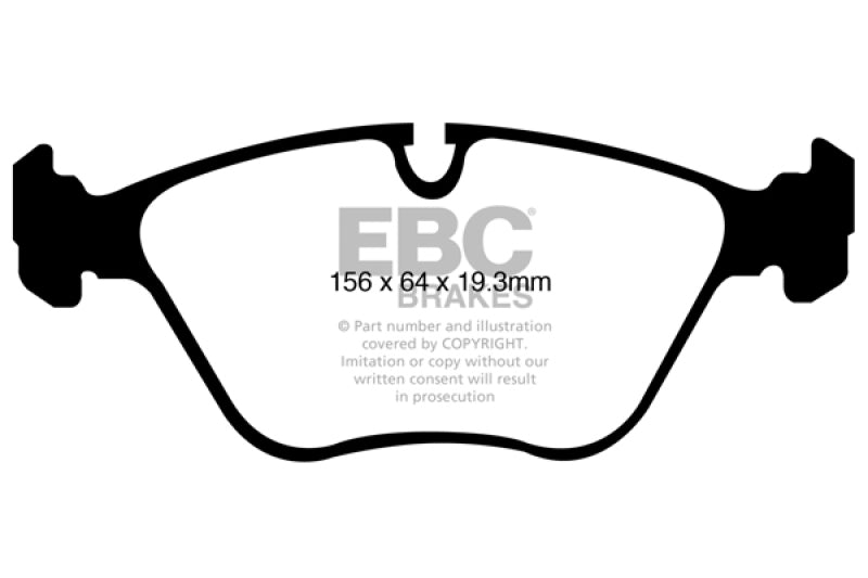 EBC DP41994R 10-14 BMW X5 4.4 Twin Turbo (50) Yellowstuff Front Brake Pads