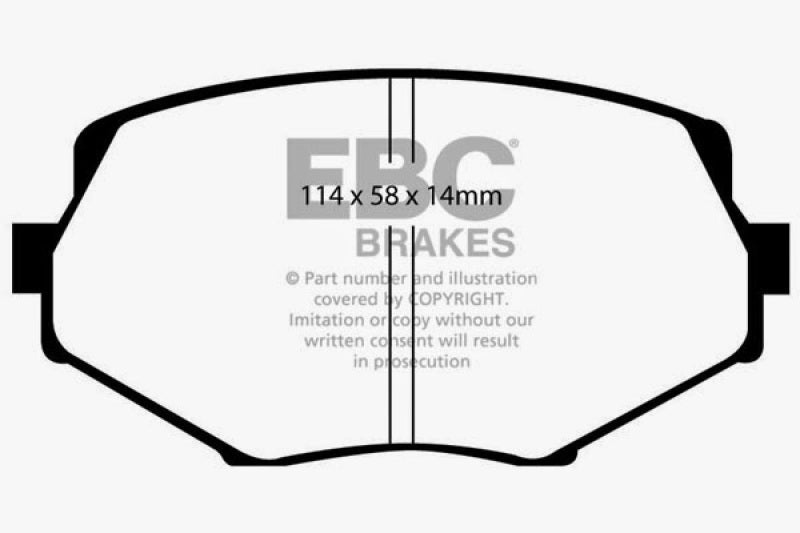 EBC DP51002NDX 94-01 Mazda Miata MX-5 Bluestuff Front Brake Pads