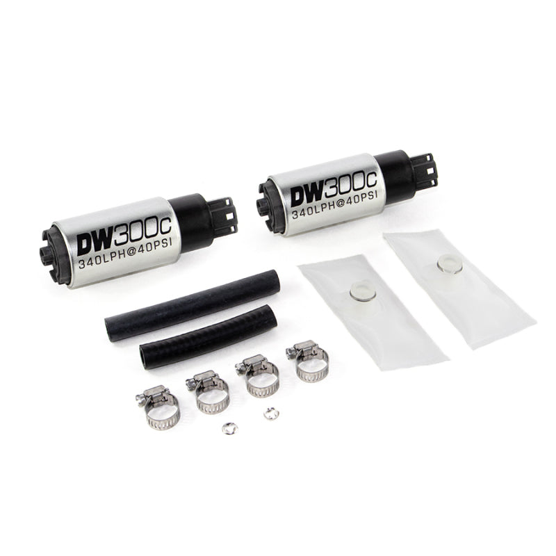 DeatschWerks 9-307-1013 340lph DW300C Compact Fuel Pump w/ 99-04 Ford Lightning Set Up Kit (w/o Mounting Clips)