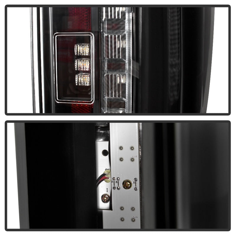 SPYDER 5085610 Spyder 17-18 Ford F250 (w/Blind Spot Sens./LED Model Only) LED Tail Lights-Blk ALT-YD-FS17BS-LED-BK
