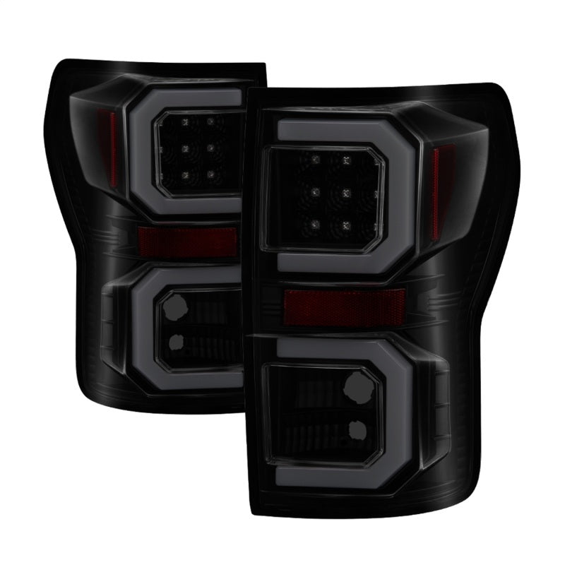 SPYDER 5085443 Spyder 07-13 Toyota Tundra V2 Light Bar LED Tail Lights - Smoke ALT-YD-TTU07V2-LB-BSM