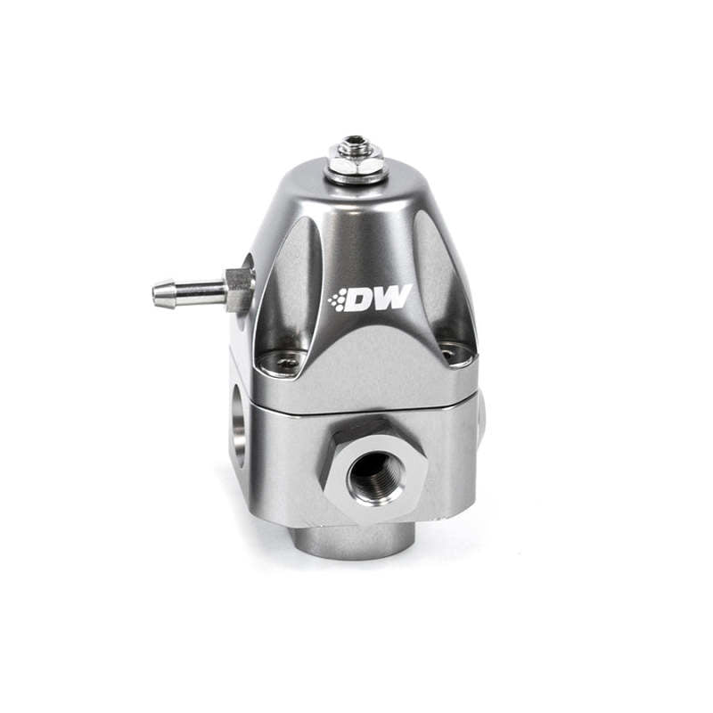 DeatschWerks 6-1002-FRT DWR1000c Adjustable Fuel Pressure Regulator Dual 6AN Inlet and 6AN Outlet - Titanium