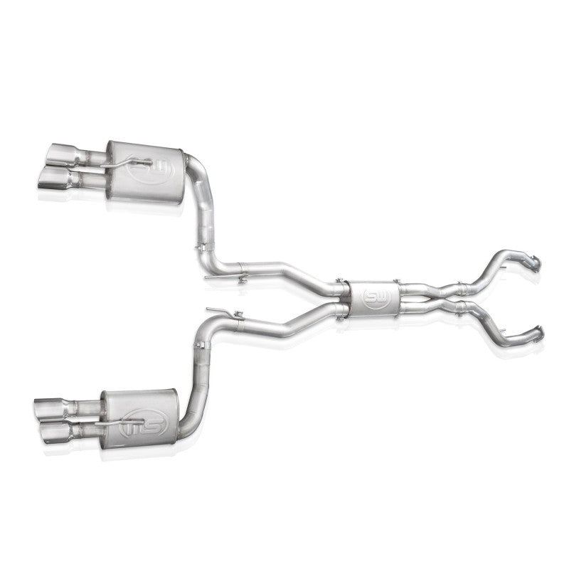Stainless Works PG8CBFC 2008-09 Pontiac G8 GT 3in Catback Systemt X-Pipe Turbo Chambered Muffler 3.5in Tips