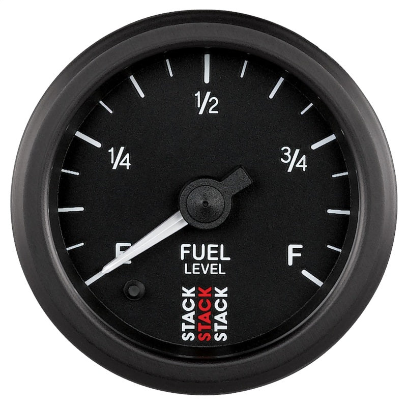 Autometer Stack Instruments 52mm 0-280 Ohm Programmable Pro Stepper Motor Fuel Level Gauge - Black