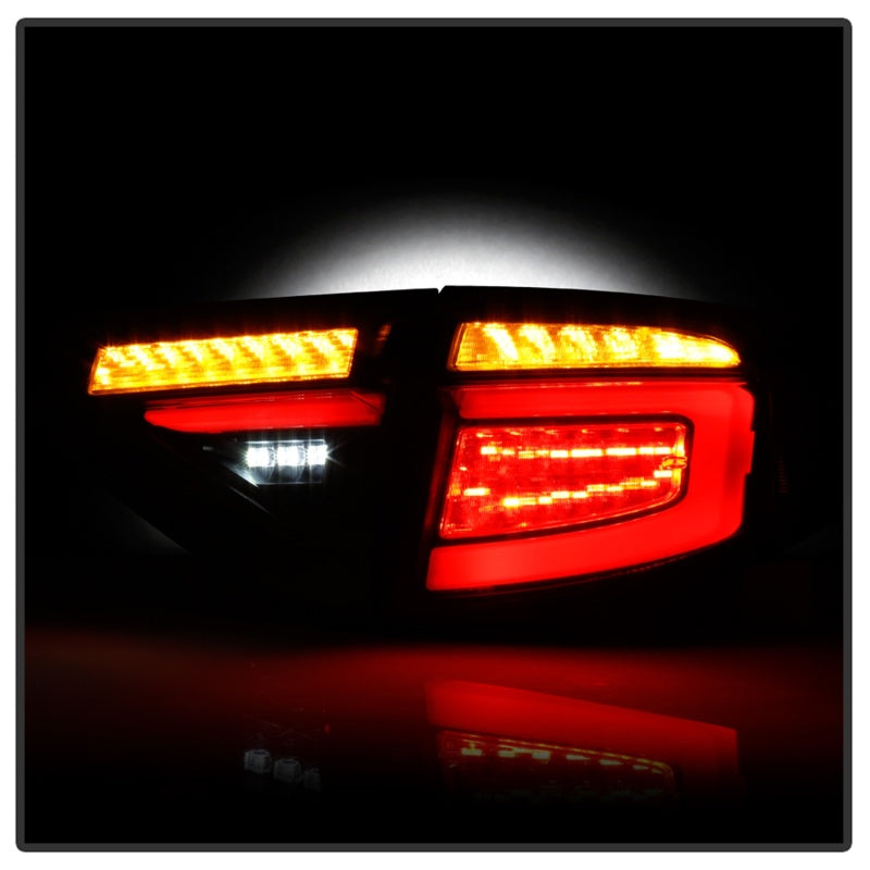 SPYDER 5086747 Spyder 08-14 Subara Impreza WRX Hatchback LED Tail Lights Seq Signal Blk Smoke ALT-YD-SI085D-SEQ-BSM
