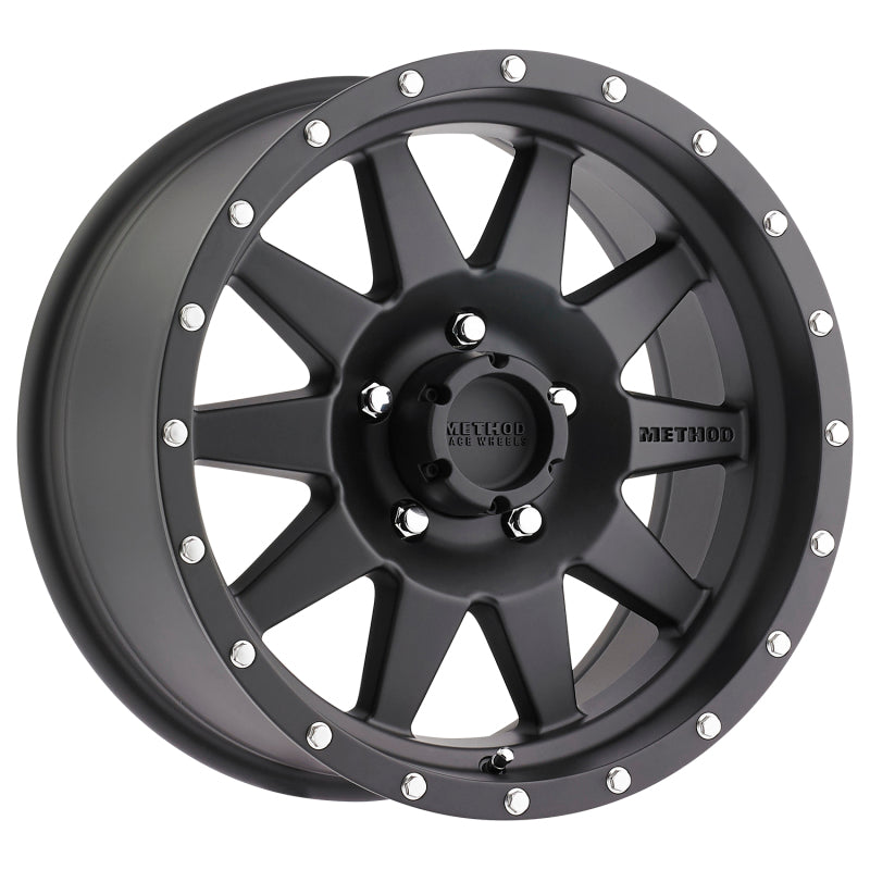 Method Wheels MR30178550500 Method MR301 The Standard 17x8.5 0mm Offset 5x5 94mm CB Matte Black Wheel