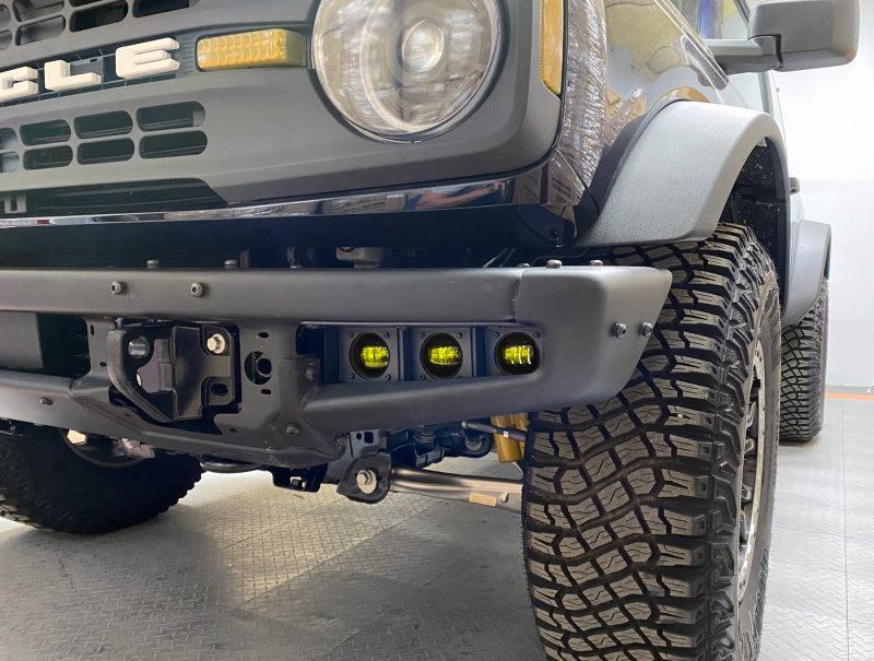 ORACLE Lighting 5890-006 21-22 Ford Bronco Triple LED Fog Light Kit for Steel Bumper - Yellow SEE WARRANTY