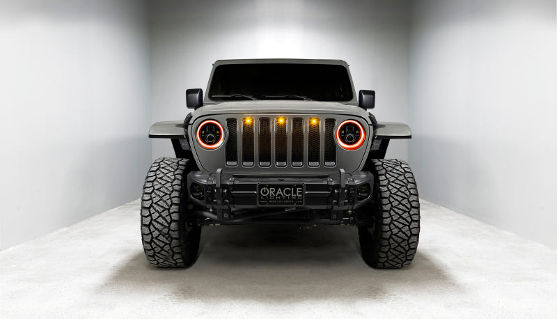ORACLE Lighting 5769J-332 Oracle Jeep Wrangler JL/Gladiator JT 7in. High Powered LED Headlights (Pair) - Dynamic SEE WARRANTY