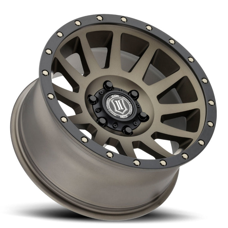 ICON 2017858347BR Compression 17x8.5 6x5.5 0mm Offset 4.75in BS 106.1mm Bore Bronze Wheel