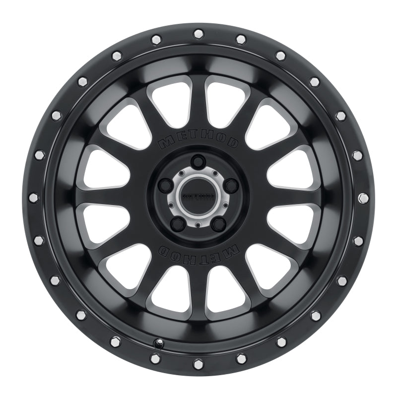 Method Wheels MR60529058512N Method MR605 NV 20x9 -12mm Offset 5x150 110.5mm CB Matte Black Wheel