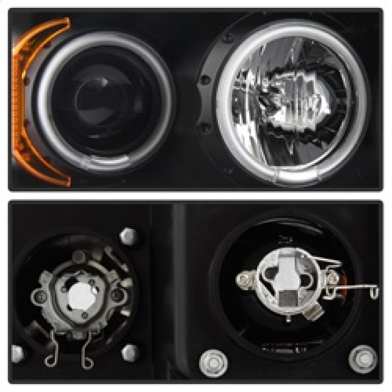 SPYDER 5009975 Spyder Dodge RAM 1500 02-05/RAM 2500 03-05 Projector Headlights LED Halo LED Blk PRO-YD-DR02-HL-BK