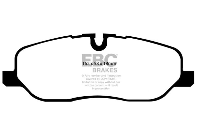 EBC DP61541 05-10 Land Rover LR3 4.4 Greenstuff Front Brake Pads