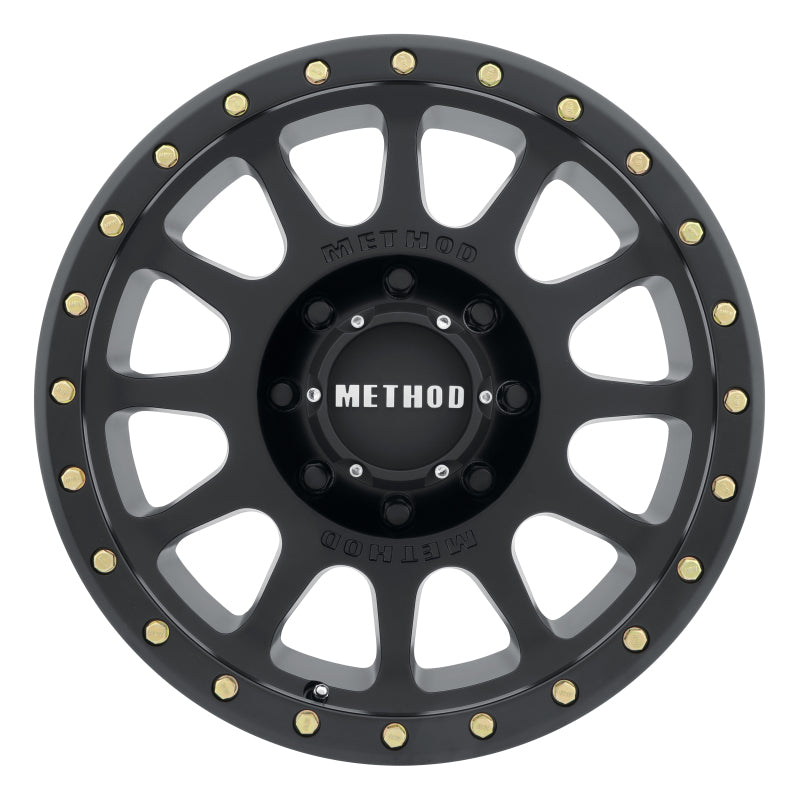 Method Wheels MR30568080500 Method MR305 NV 16x8 0mm Offset 8x6.5 130.81mm CB Matte Black Wheel