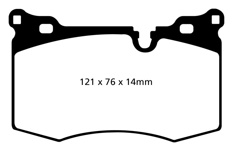 EBC DP41854R 09-14 Mini Hardtop 1.6 Turbo J.C Works Yellowstuff Front Brake Pads