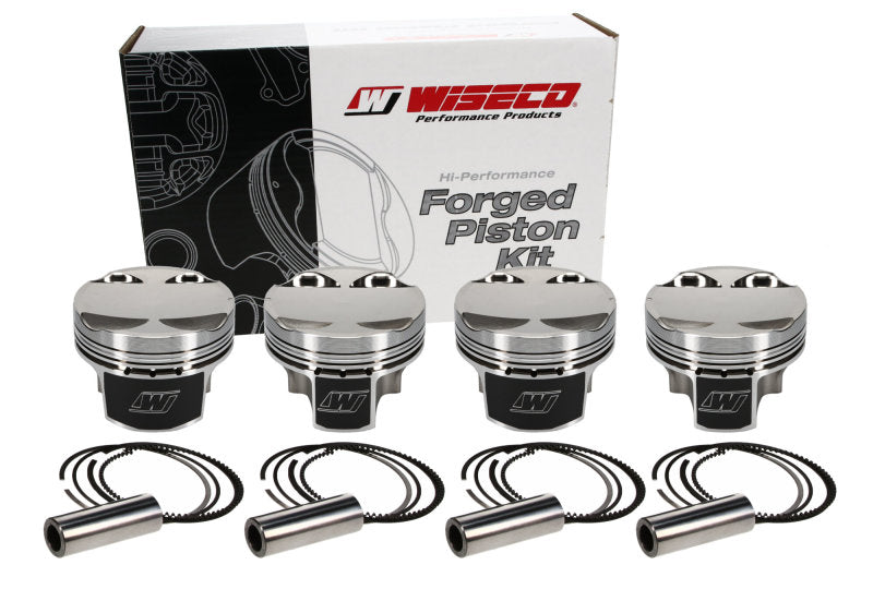 Wiseco K666M855AP Mitsu Evo 4-9 4G63 Asymmetric Skirt Bore 85.50mm - Size +.020 - CR 9.5 Piston Set